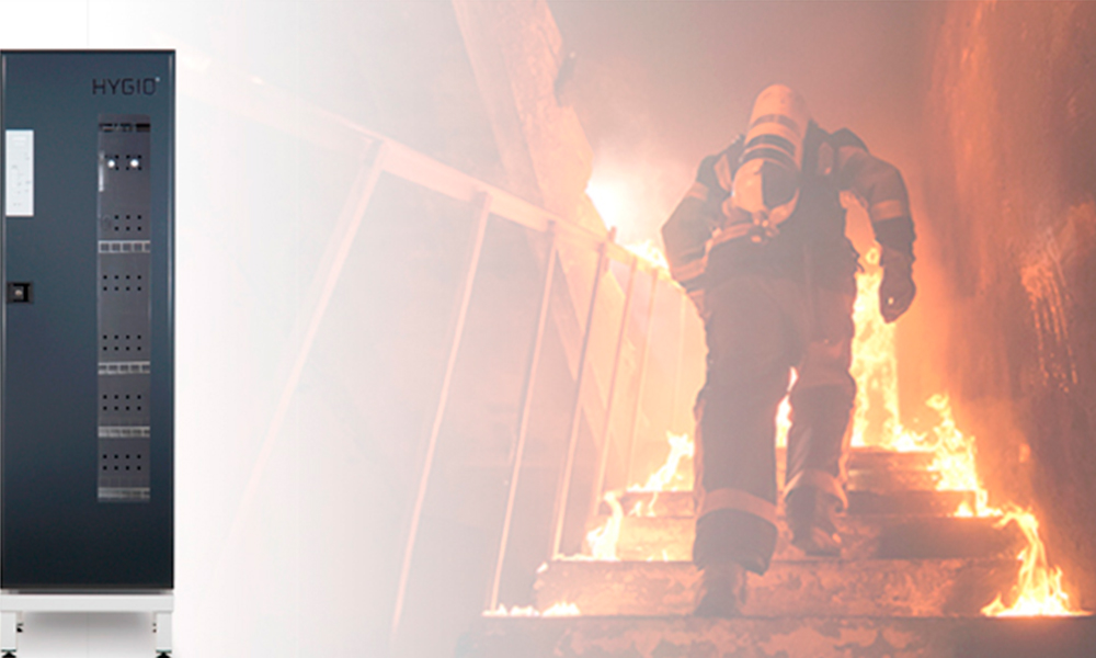 Nuevo sistema de descontaminación por ozono del vestuario de intervención de bomberos de ITURRI